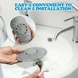 propuri Shower Drain Hair Catcher, Premium Silicone Drain & Shower Drain Cover for of Shower Room, Bathroom, Sink, Gray