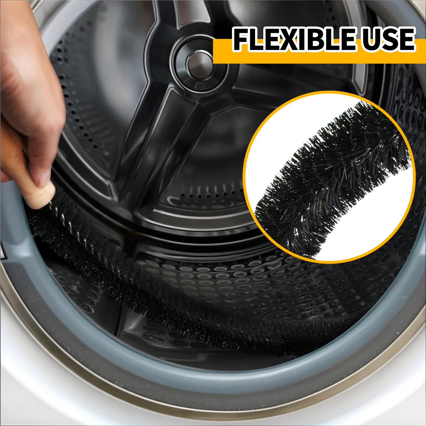 propuri Dryer Vent Cleaning Kit Clothes Dryer Lint Brush Vent Trap Cleaner Home Essentials Long Flexible Vacuum Brush,2Pack