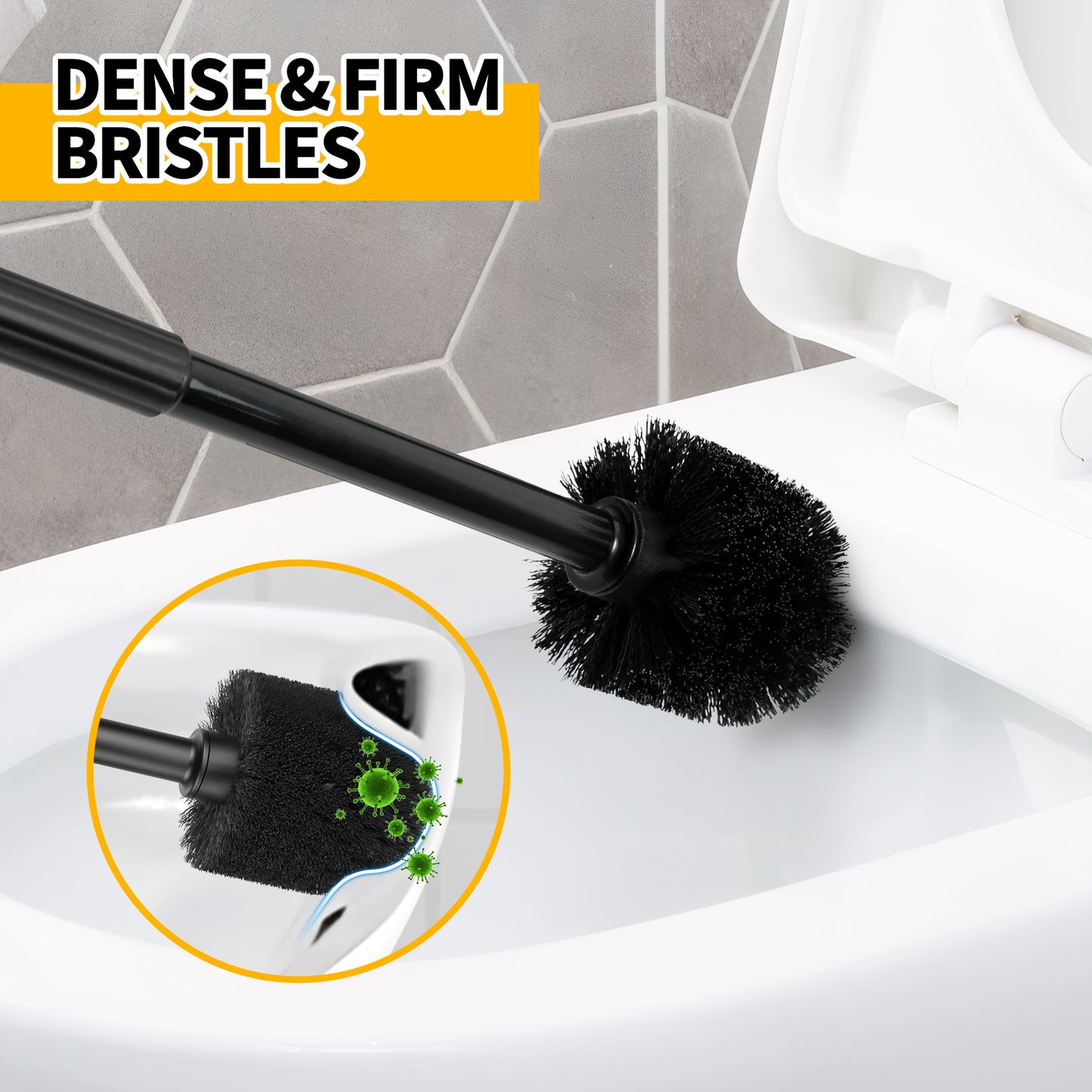 Propuri Toilet Brush & Plunger Set, Self-Closing, 2 Count, 2 Pack