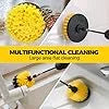 propuri Drill Brush,Power Scrubber Cleaning Brush, Extended Nylon Bristle Attachment,10 Pack Yellow