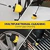 propuri Drill Brush,Power Scrubber Cleaning Brush, Extended Nylon Bristle Attachment,10 Pack Yellow