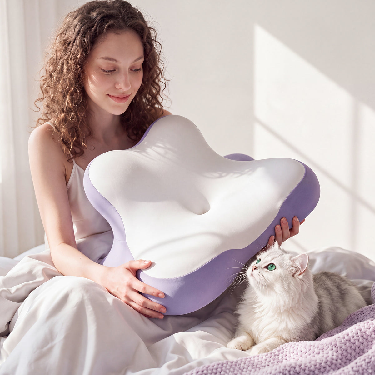 COZYFUZY Ergonomic Memory Foam Wedge Pillow, Prone Pillow for Multi-Position Support, Reading and Prone Rest