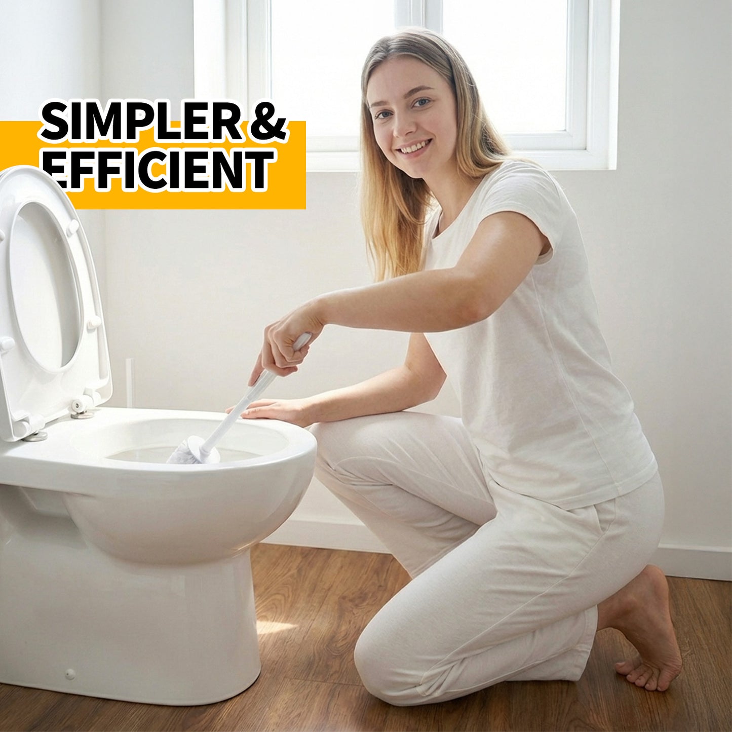 propuri 2Pack Toilet Bowl Brush and Holder Set - Toilet Scrubber Brush,Cleaning Brush,Bathroom Decor,Household Essentials,Cleaning Supplies,Home Essentials,White