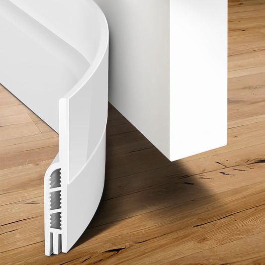 propuri Door Draft Stopper Under Door Draft Blocker Insulator Door Sweep Weather Stripping Noise Stopper ,41inch White